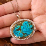 گردنبند فیروزه شجری کد 21234