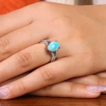 انگشتر فیروزه شجری زنانه کد 21460