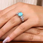 انگشتر فیروزه شجری زنانه کد 21503