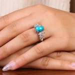 انگشتر فیروزه شجری زنانه کد 21504