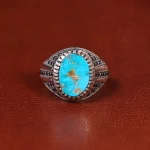 انگشتر فیروزه شجری مردانه کد 21549