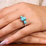 انگشتر فیروزه شجری زنانه کد 21577