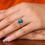 انگشتر فیروزه شجری زنانه کد 21589