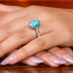 انگشتر فیروزه شجری زنانه کد 21622