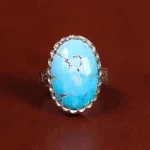 انگشتر فیروزه شجری مردانه کد 21681