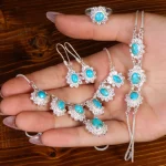 سرویس فیروزه زنانه کد 21734