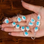 سرویس فیروزه زنانه کد 21739