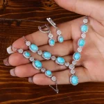 سرویس فیروزه زنانه کد 21743