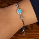 دستبند فیروزه زنانه کد 21761