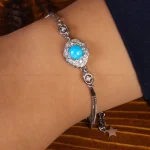 دستبند فیروزه زنانه کد 21773