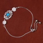 دستبند فیروزه زنانه کد 21777