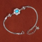 دستبند فیروزه زنانه کد 21781