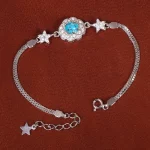 دستبند فیروزه زنانه کد 21783