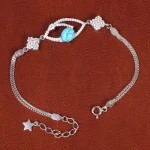 دستبند فیروزه زنانه کد 21787