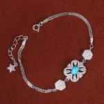 دستبند فیروزه زنانه کد 21796