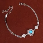 دستبند فیروزه زنانه کد 21799