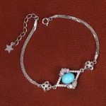 دستبند فیروزه زنانه کد 21800