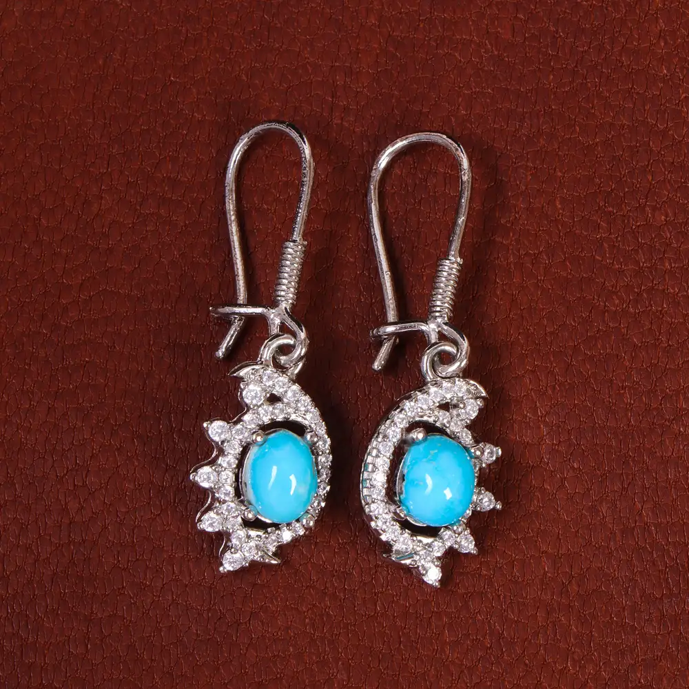 گوشواره فیروزه زنانه کد 21805