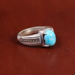 انگشتر فیروزه شجری زنانه کد 21818