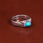 انگشتر فيروزه عجمی مردانه کد 21239