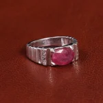 انگشتر یاقوت سرخ مردانه کد 21851