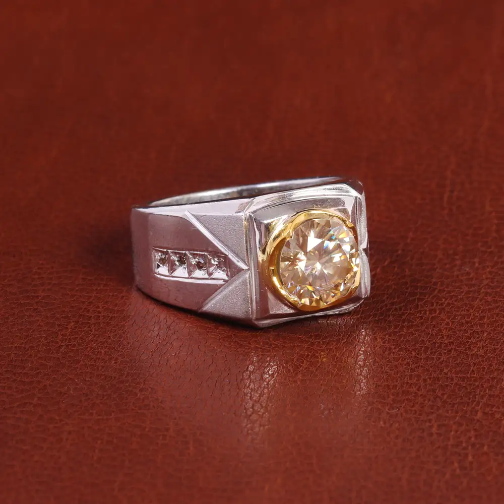 انگشتر موزانایت مردانه کد 21876