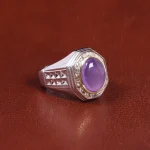 انگشتر عقیق سوسنی مردانه کد 21882