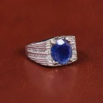 انگشتر یاقوت کبود مردانه کد 21898