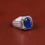 انگشتر یاقوت کبود مردانه کد 21901