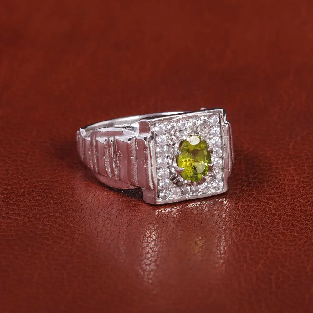 انگشتر زبرجد مردانه کد 21926