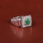 انگشتر زمرد مردانه کد 21930