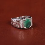 انگشتر زمرد مردانه کد 21931