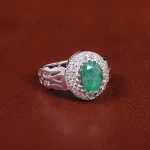 انگشتر زمرد مردانه کد 21932