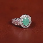 انگشتر زمرد مردانه کد 21935