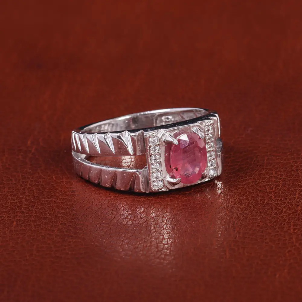 انگشتر یاقوت سرخ مردانه کد 21944