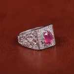 انگشتر یاقوت سرخ مردانه کد 21948