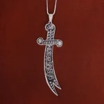 گردنبند نقره مردانه کد 22070