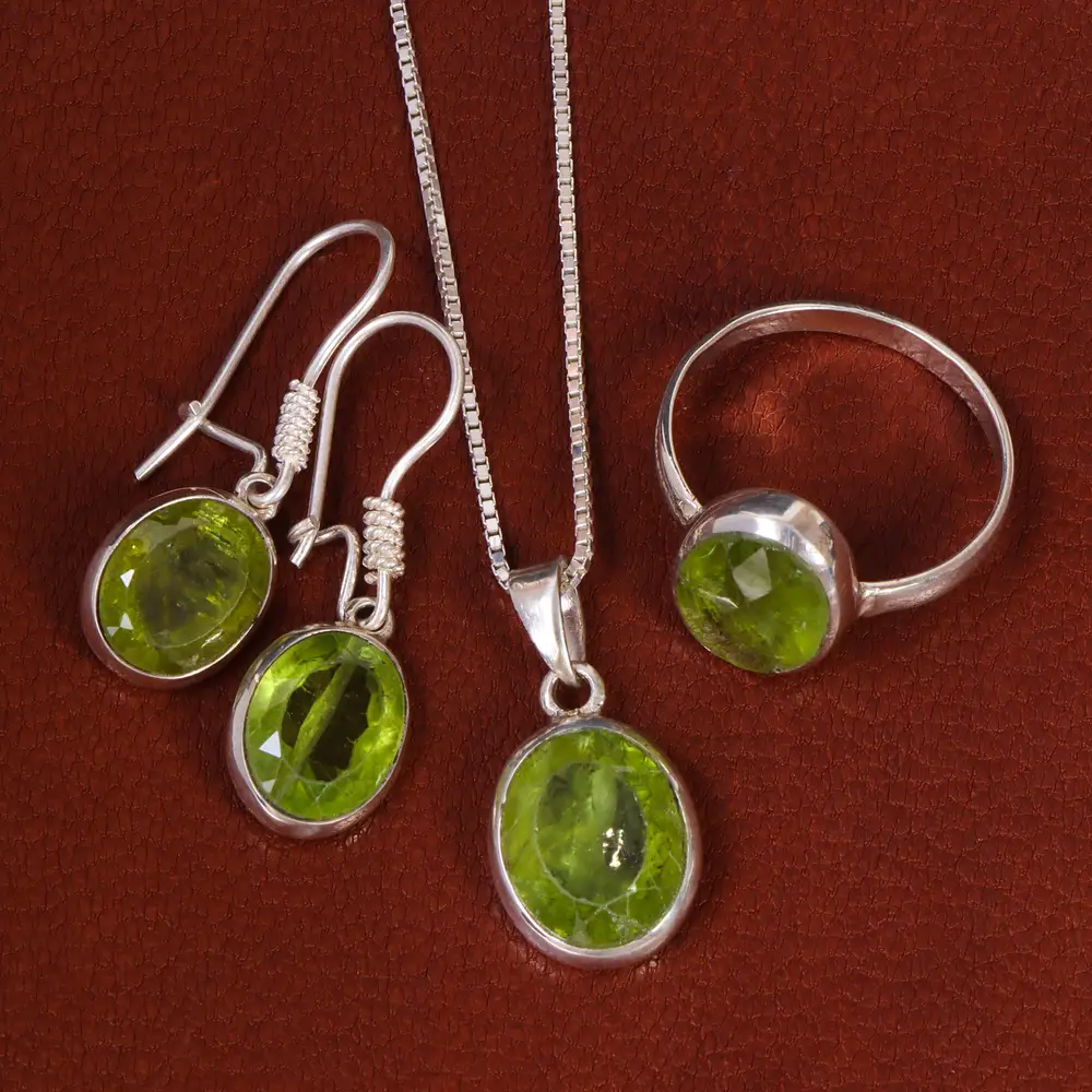 نیم ست زبرجد زنانه کد 22099