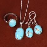 نیم ست فیروزه زنانه کد 22110