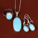 نیم ست فیروزه زنانه کد 22111