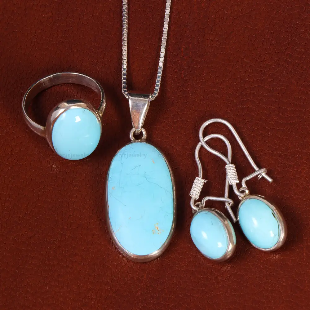 نیم ست فیروزه زنانه کد 22111