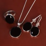 نیم ست عقیق زنانه کد 22130