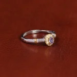 انگشتر یاقوت کبود زنانه کد 22146