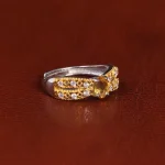 انگشتر سیترین زنانه کد 21160