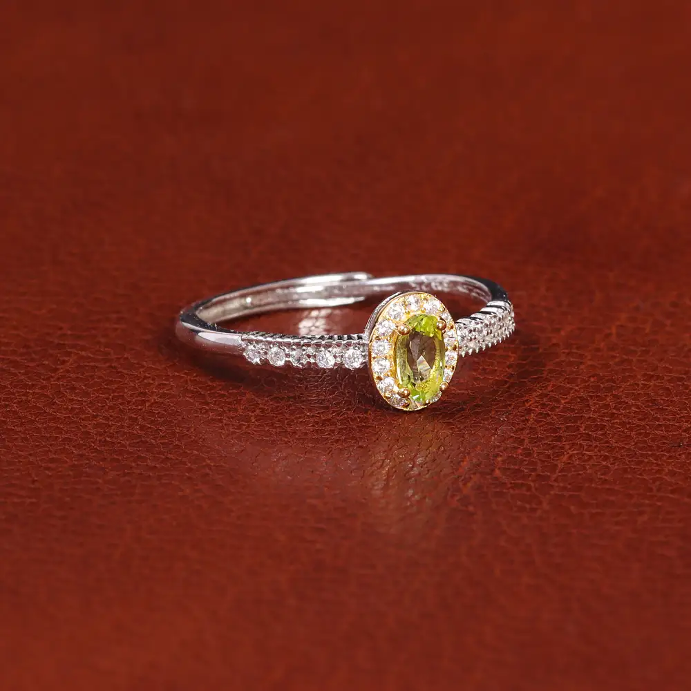 انگشتر زبرجد زنانه کد 22170