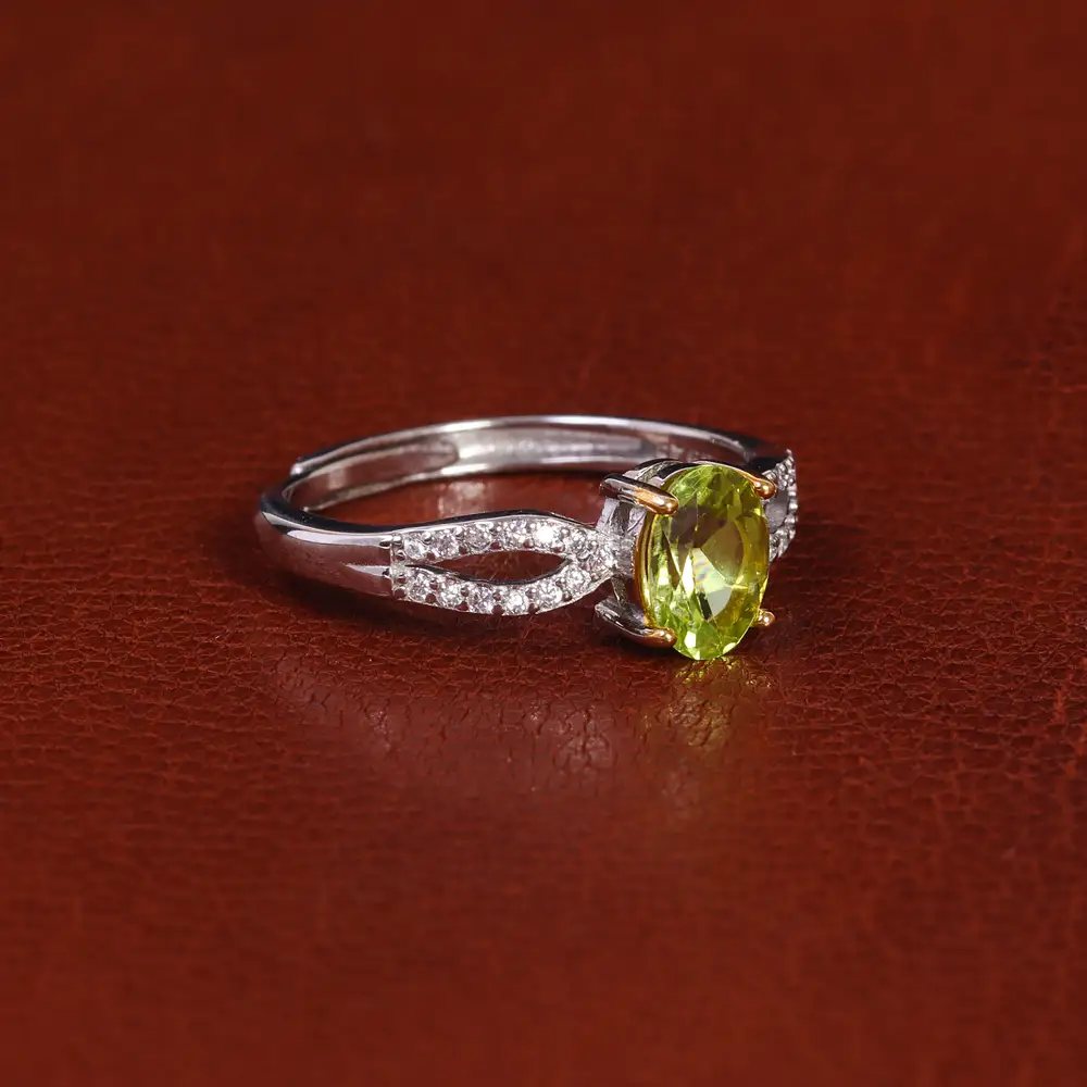 انگشتر زبرجد زنانه کد 22174