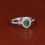 انگشتر زمرد زنانه کد 22179