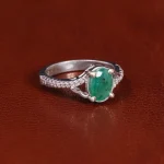 انگشتر زمرد زنانه کد 22181