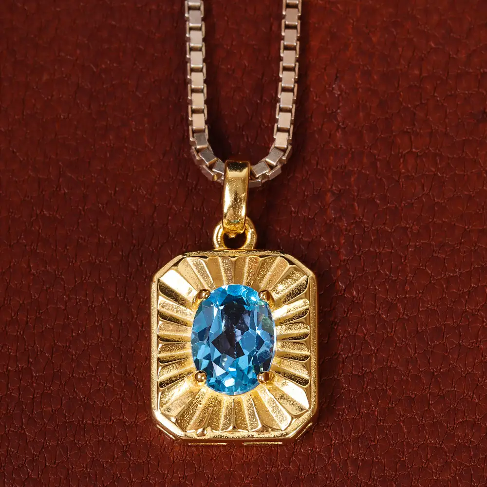 گردنبند توپاز زنانه کد 22187