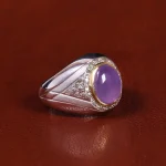 انگشتر عقیق سوسنی مردانه کد 22229